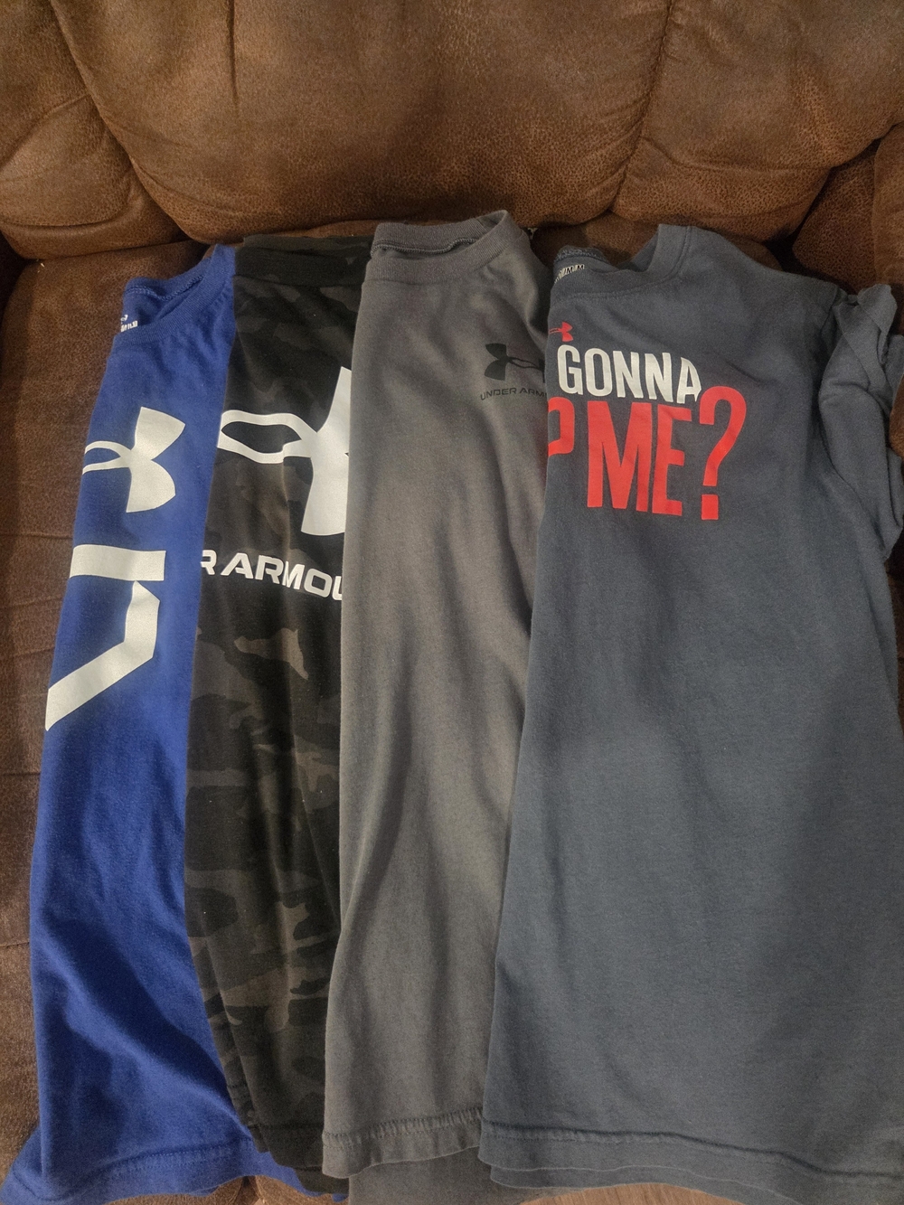 Lot Of 4 Under Armour Boys Short Sleeve Tees
